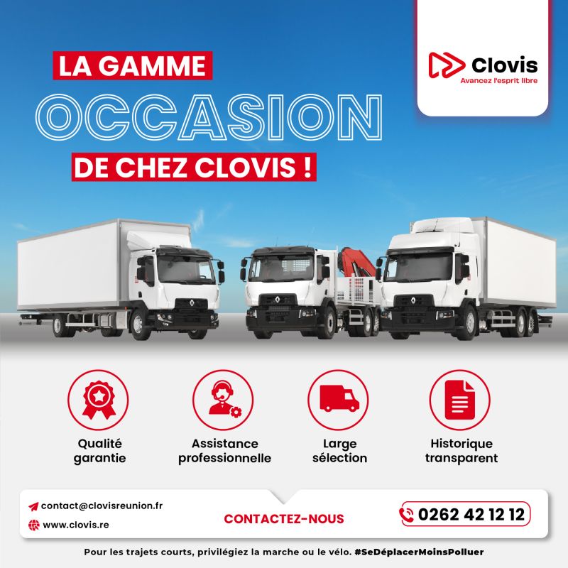 Découvrez les véhicules d'occasion de Clovis Réunion !