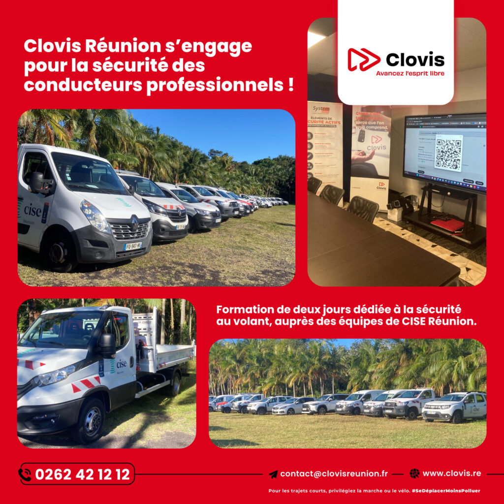 Formation sécurité routière Clovis Réunion avec CISE à La Réunion