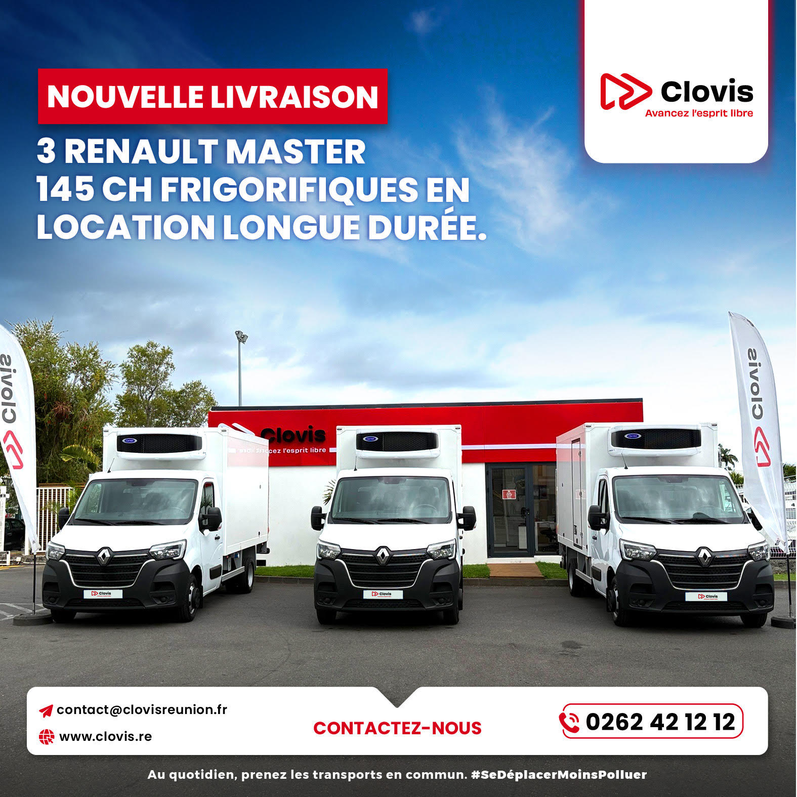 Livraison de 3 Renault Master frigorifique en LLD