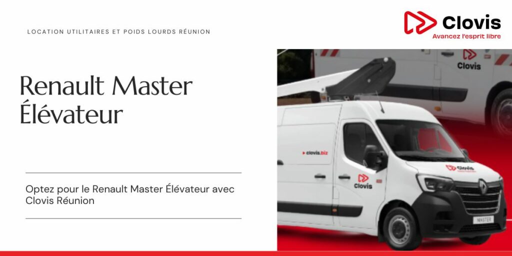 Optez pour le Renault Master élévateur chez Clovis Réunion
